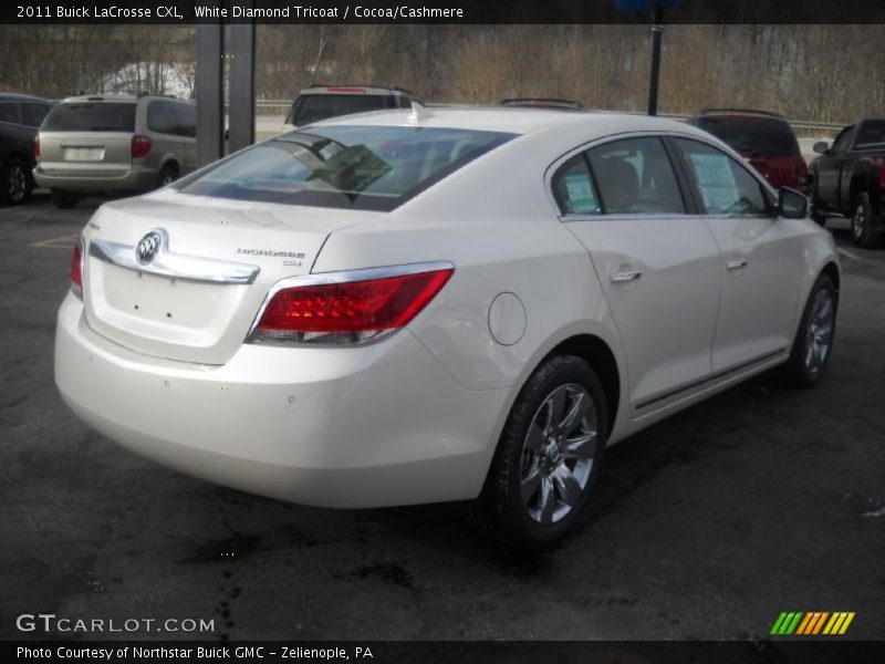 White Diamond Tricoat / Cocoa/Cashmere 2011 Buick LaCrosse CXL