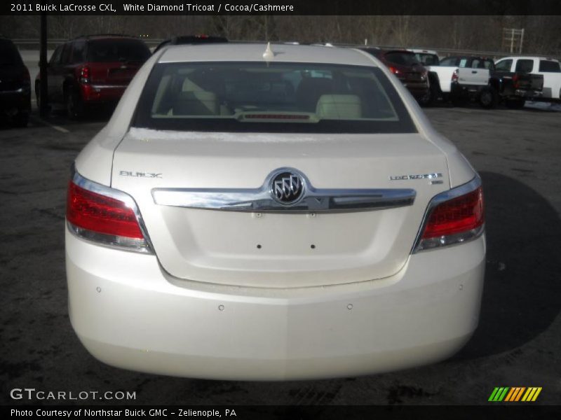 White Diamond Tricoat / Cocoa/Cashmere 2011 Buick LaCrosse CXL