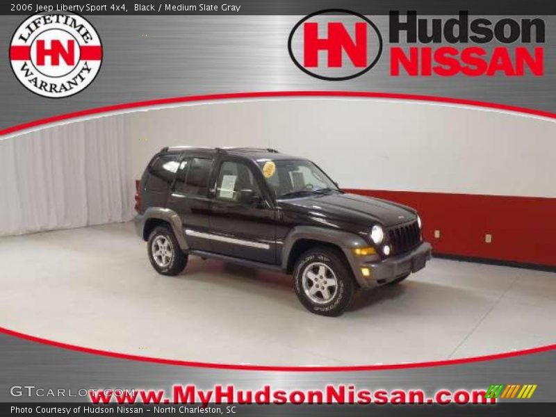 Black / Medium Slate Gray 2006 Jeep Liberty Sport 4x4