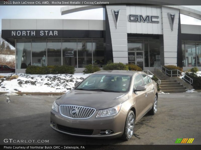Mocha Steel Metallic / Cocoa/Cashmere 2011 Buick LaCrosse CXL AWD