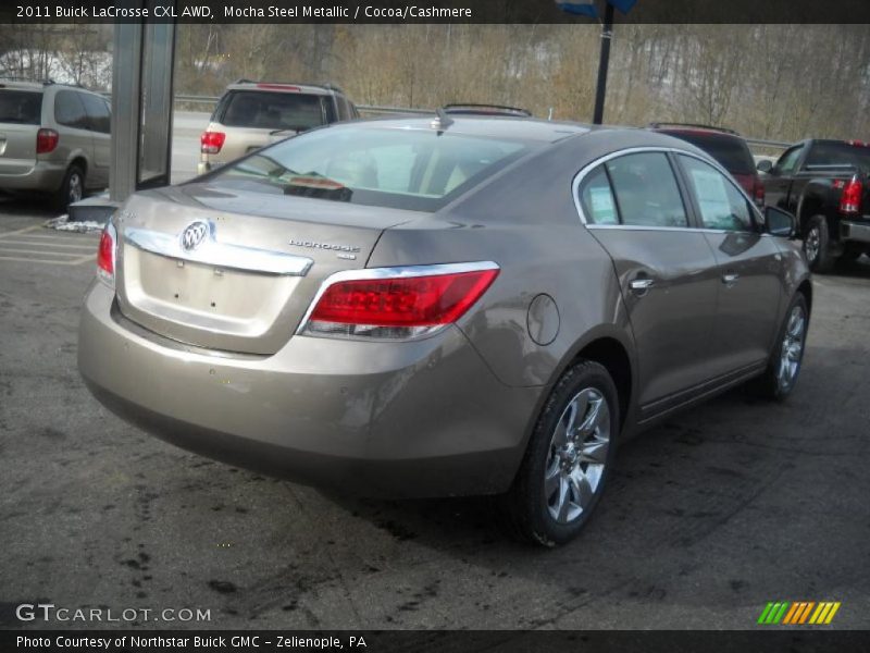 Mocha Steel Metallic / Cocoa/Cashmere 2011 Buick LaCrosse CXL AWD