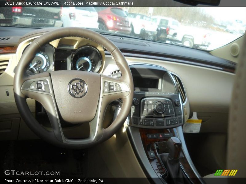 Mocha Steel Metallic / Cocoa/Cashmere 2011 Buick LaCrosse CXL AWD