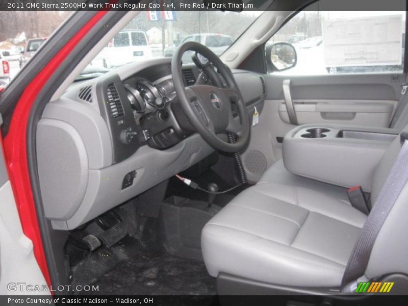 Fire Red / Dark Titanium 2011 GMC Sierra 2500HD Work Truck Regular Cab 4x4