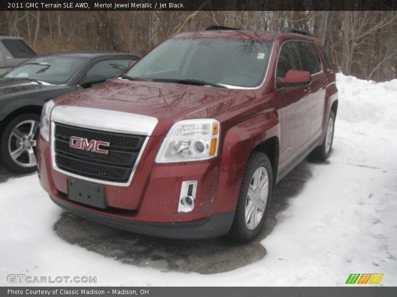 Merlot Jewel Metallic / Jet Black 2011 GMC Terrain SLE AWD