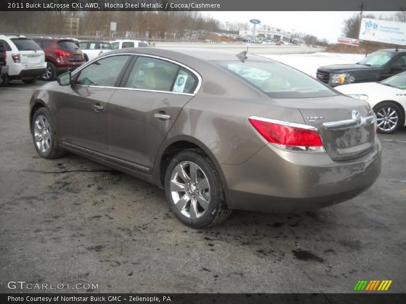 Mocha Steel Metallic / Cocoa/Cashmere 2011 Buick LaCrosse CXL AWD