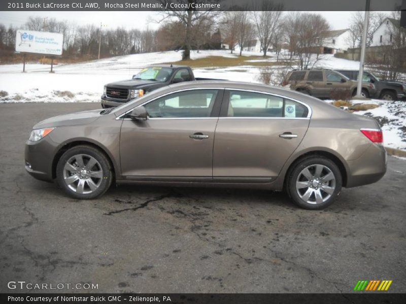 Mocha Steel Metallic / Cocoa/Cashmere 2011 Buick LaCrosse CXL AWD