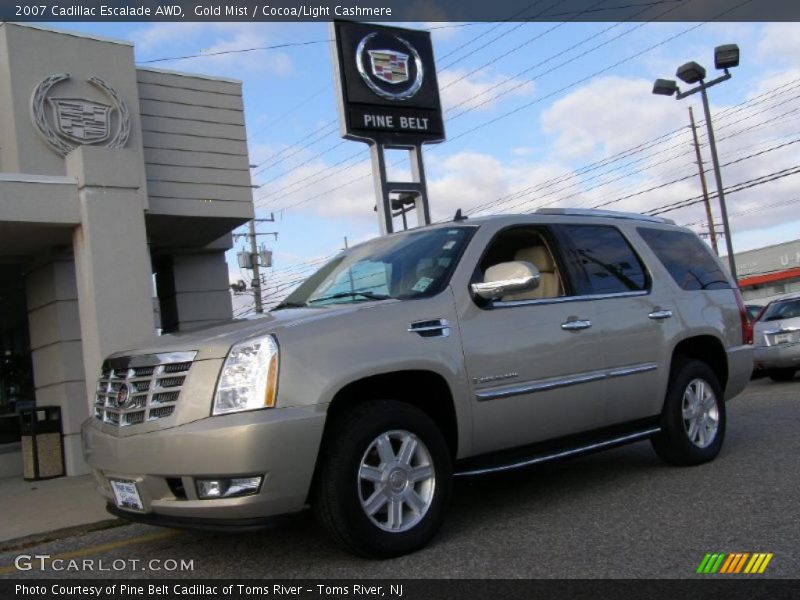Gold Mist / Cocoa/Light Cashmere 2007 Cadillac Escalade AWD