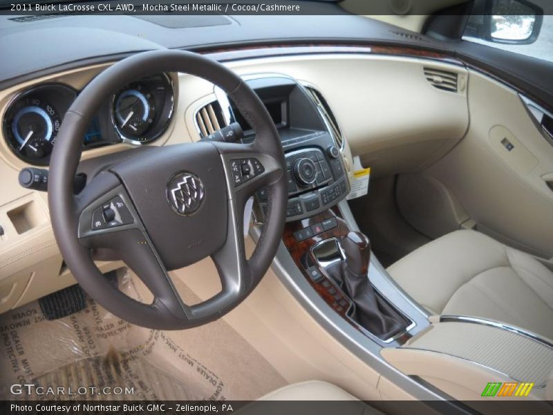 Mocha Steel Metallic / Cocoa/Cashmere 2011 Buick LaCrosse CXL AWD