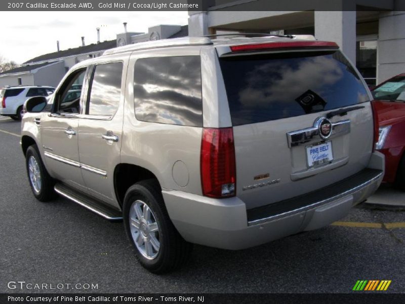 Gold Mist / Cocoa/Light Cashmere 2007 Cadillac Escalade AWD