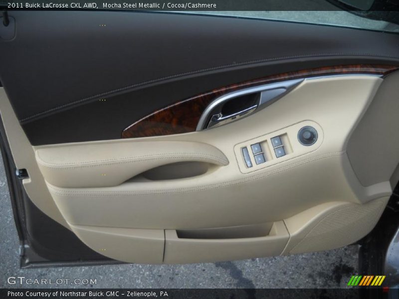 Mocha Steel Metallic / Cocoa/Cashmere 2011 Buick LaCrosse CXL AWD