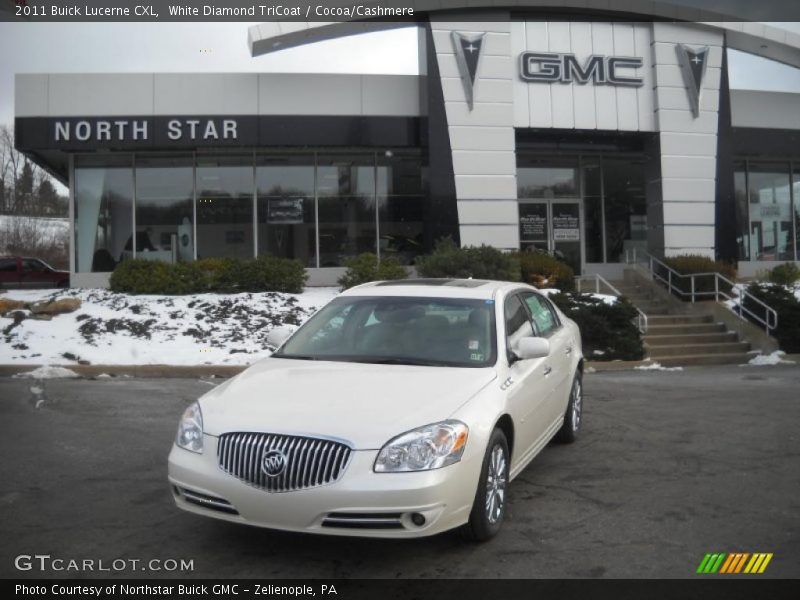 White Diamond TriCoat / Cocoa/Cashmere 2011 Buick Lucerne CXL
