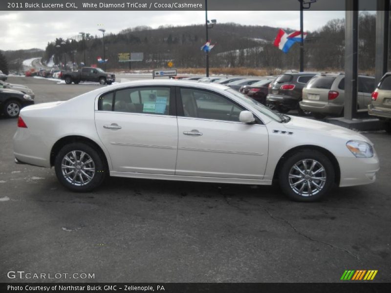 White Diamond TriCoat / Cocoa/Cashmere 2011 Buick Lucerne CXL