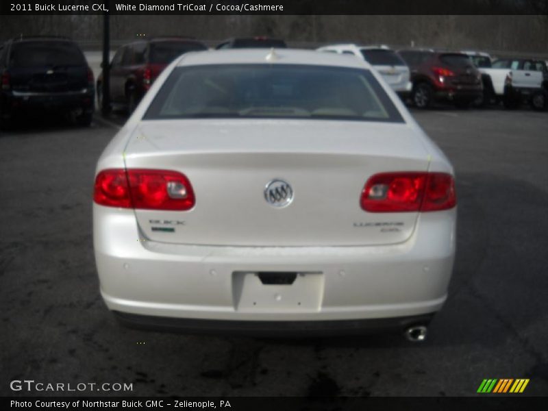 White Diamond TriCoat / Cocoa/Cashmere 2011 Buick Lucerne CXL