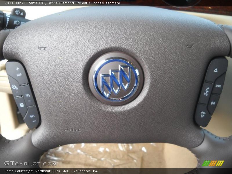 White Diamond TriCoat / Cocoa/Cashmere 2011 Buick Lucerne CXL