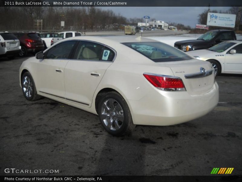 White Diamond Tricoat / Cocoa/Cashmere 2011 Buick LaCrosse CXL