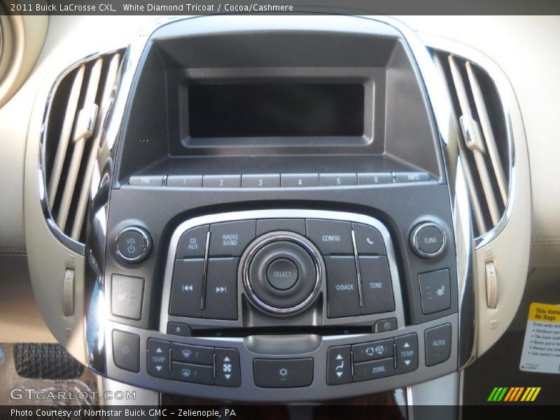White Diamond Tricoat / Cocoa/Cashmere 2011 Buick LaCrosse CXL