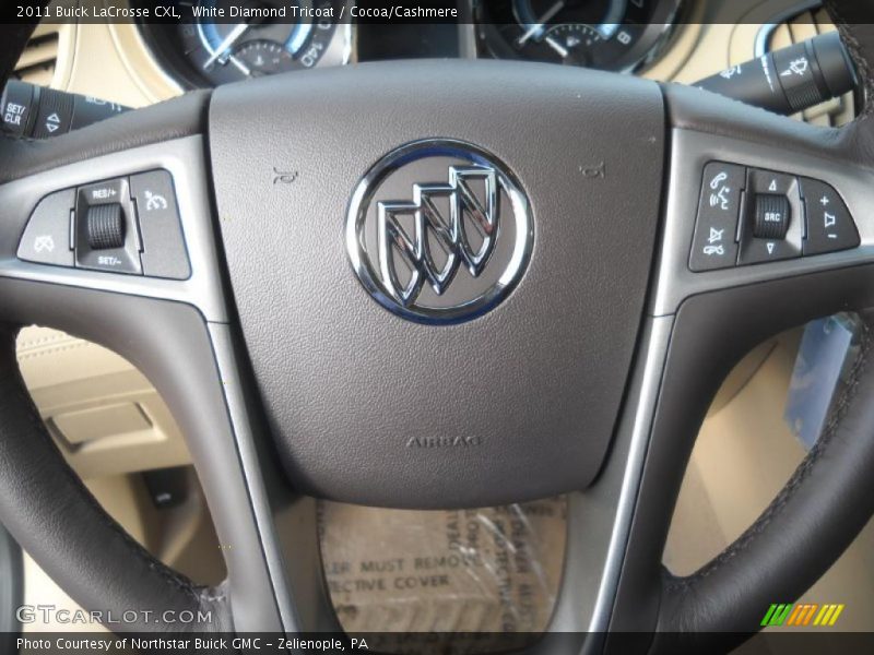 White Diamond Tricoat / Cocoa/Cashmere 2011 Buick LaCrosse CXL