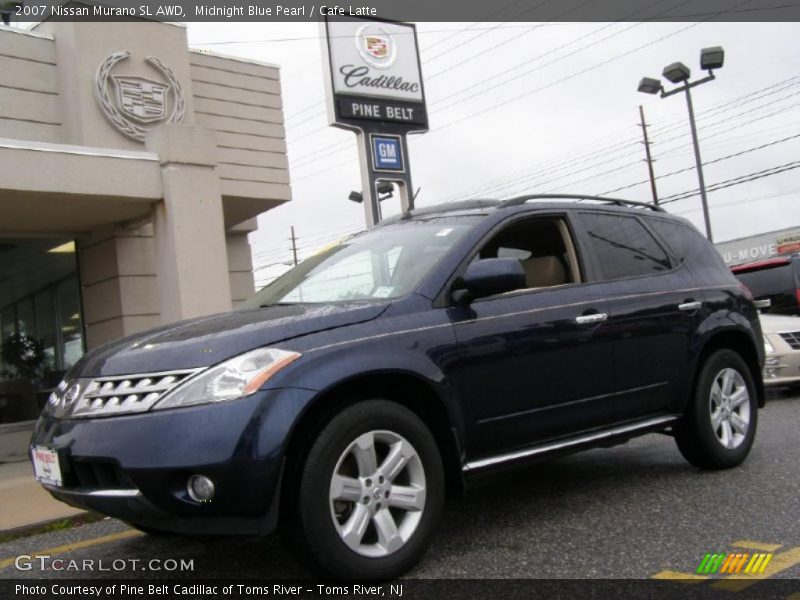 Midnight Blue Pearl / Cafe Latte 2007 Nissan Murano SL AWD
