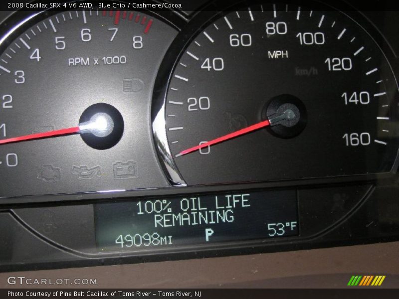Blue Chip / Cashmere/Cocoa 2008 Cadillac SRX 4 V6 AWD