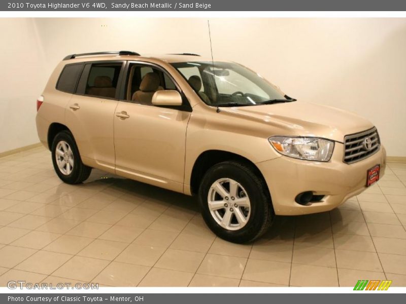 Sandy Beach Metallic / Sand Beige 2010 Toyota Highlander V6 4WD