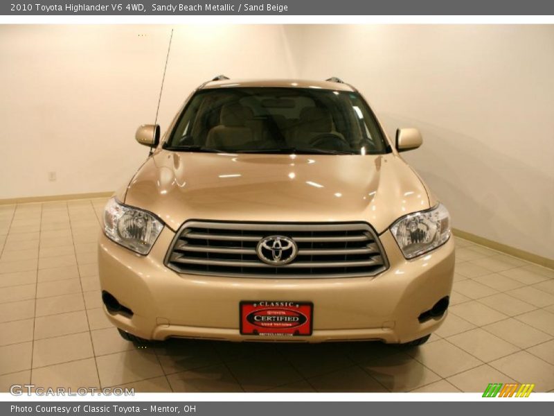 Sandy Beach Metallic / Sand Beige 2010 Toyota Highlander V6 4WD