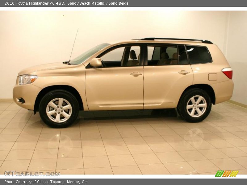 Sandy Beach Metallic / Sand Beige 2010 Toyota Highlander V6 4WD