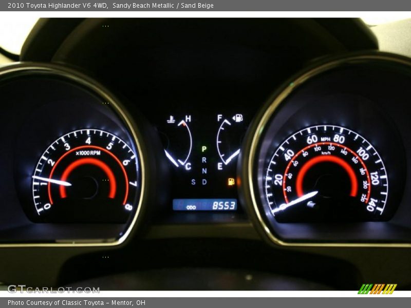 Sandy Beach Metallic / Sand Beige 2010 Toyota Highlander V6 4WD