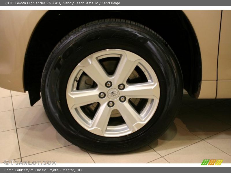 Sandy Beach Metallic / Sand Beige 2010 Toyota Highlander V6 4WD