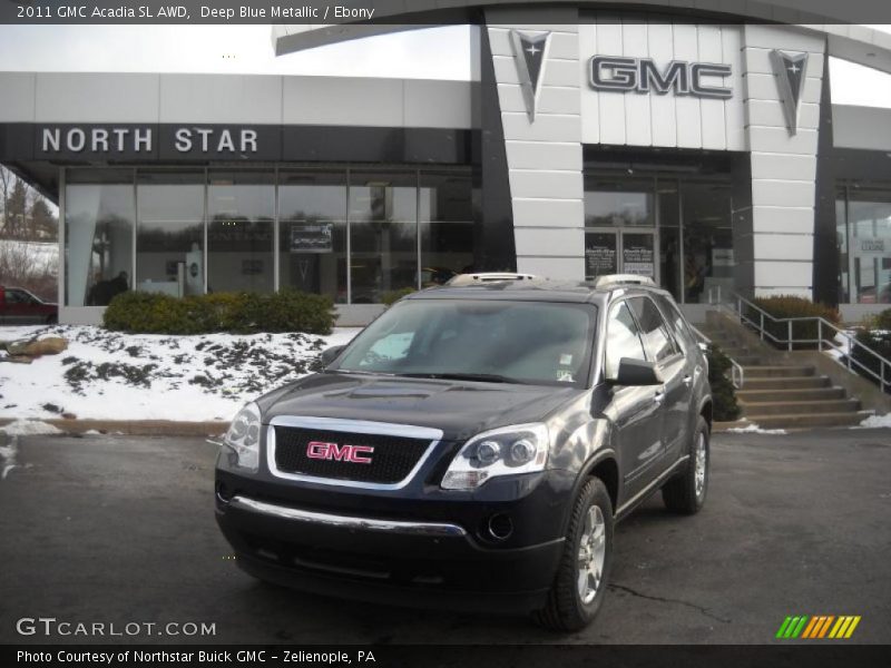 Deep Blue Metallic / Ebony 2011 GMC Acadia SL AWD