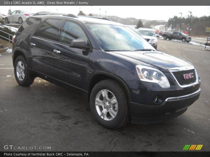 Deep Blue Metallic / Ebony 2011 GMC Acadia SL AWD
