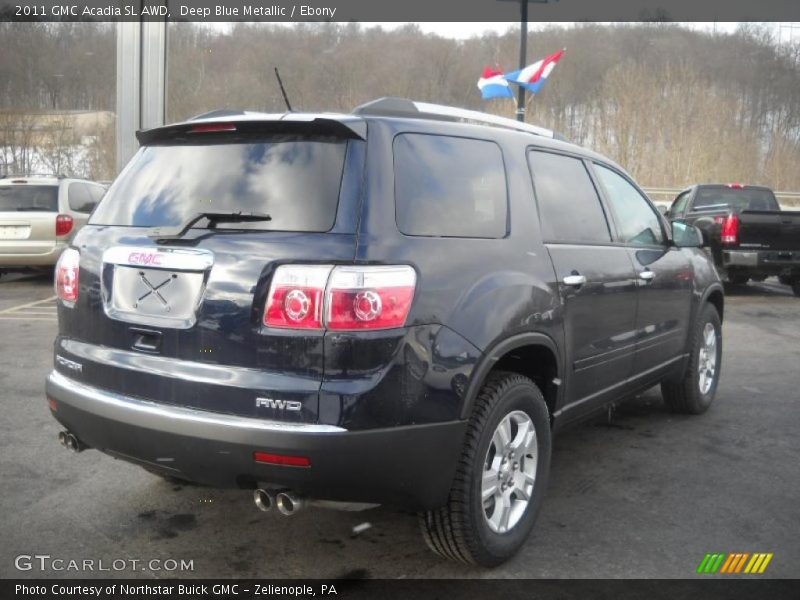Deep Blue Metallic / Ebony 2011 GMC Acadia SL AWD