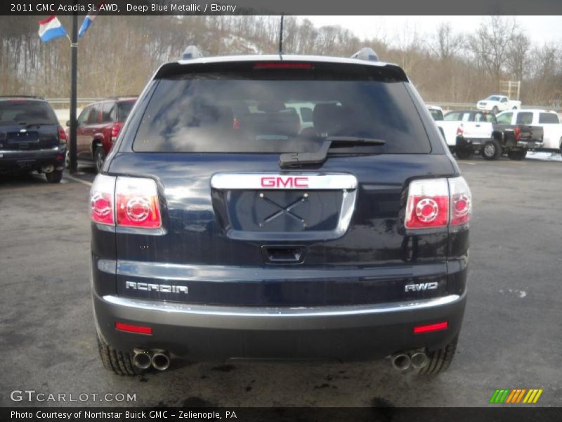 Deep Blue Metallic / Ebony 2011 GMC Acadia SL AWD