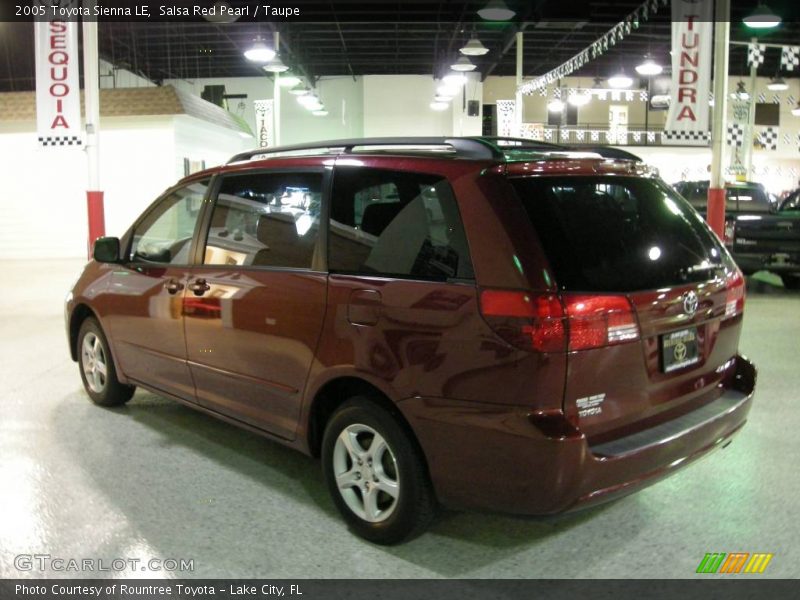 Salsa Red Pearl / Taupe 2005 Toyota Sienna LE