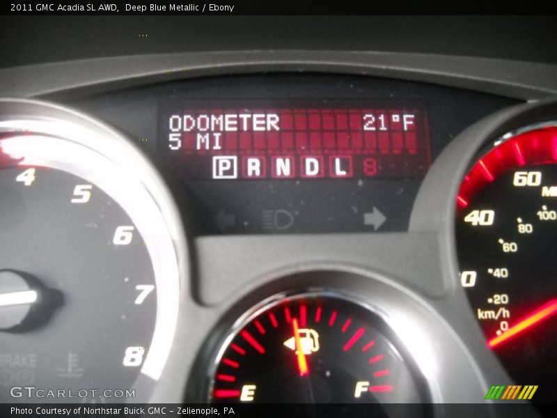 Deep Blue Metallic / Ebony 2011 GMC Acadia SL AWD