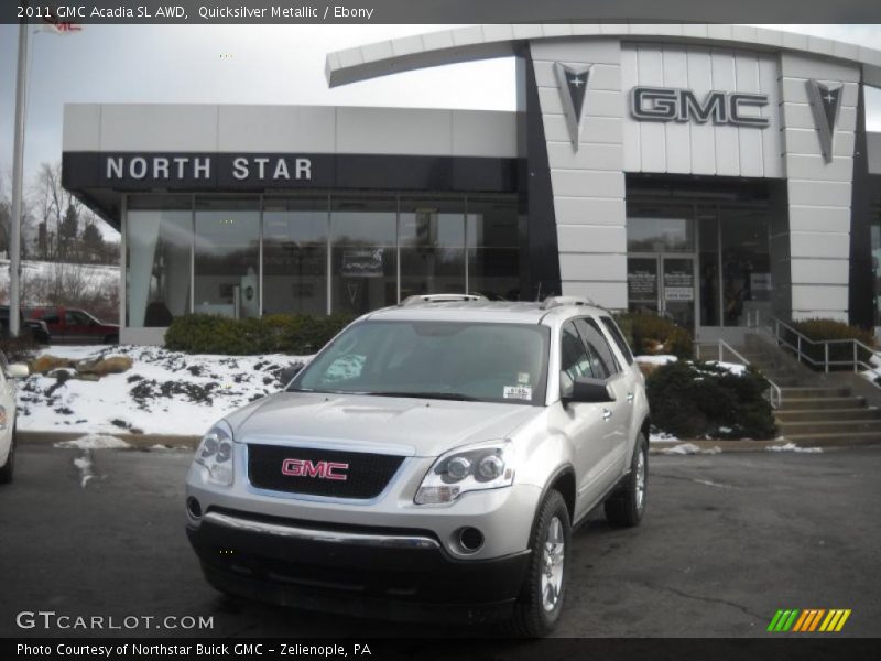 Quicksilver Metallic / Ebony 2011 GMC Acadia SL AWD