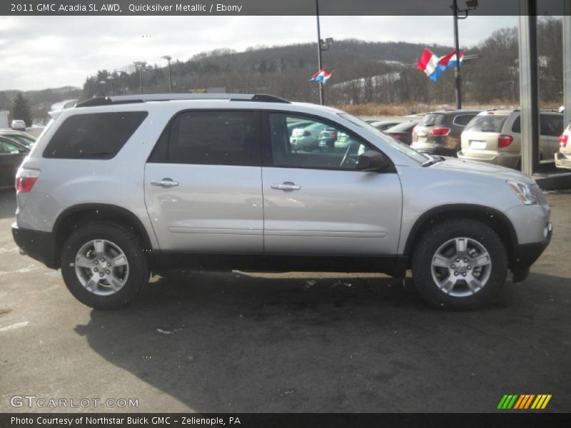 Quicksilver Metallic / Ebony 2011 GMC Acadia SL AWD
