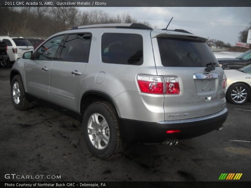 Quicksilver Metallic / Ebony 2011 GMC Acadia SL AWD