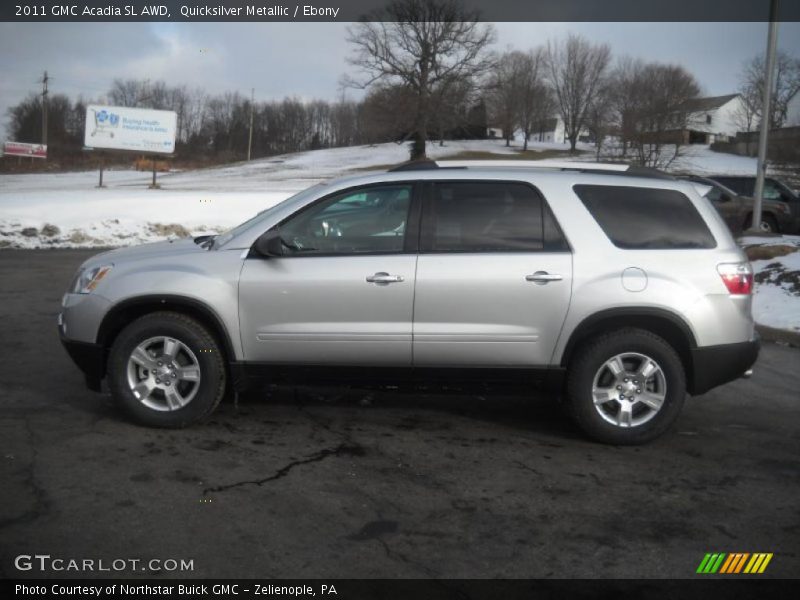 Quicksilver Metallic / Ebony 2011 GMC Acadia SL AWD