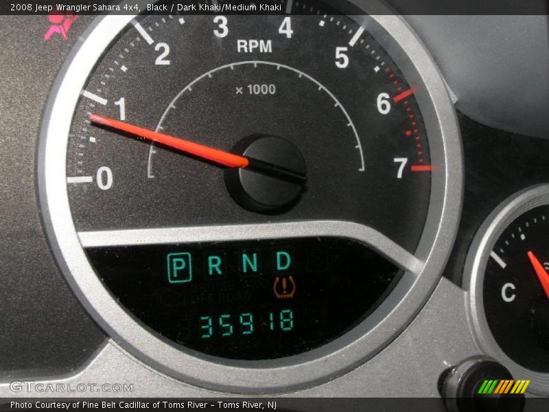 Black / Dark Khaki/Medium Khaki 2008 Jeep Wrangler Sahara 4x4