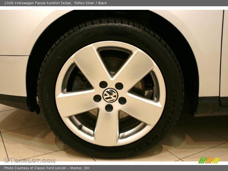 Reflex Silver / Black 2008 Volkswagen Passat Komfort Sedan