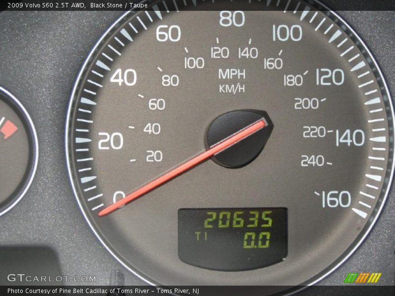 Black Stone / Taupe 2009 Volvo S60 2.5T AWD