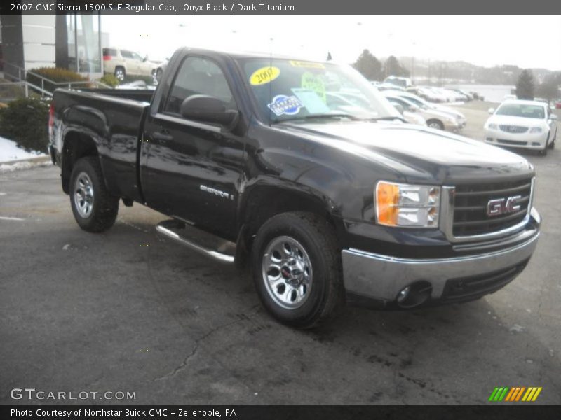 Onyx Black / Dark Titanium 2007 GMC Sierra 1500 SLE Regular Cab