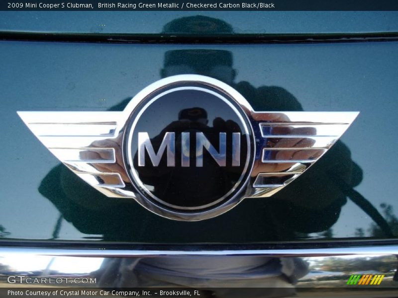 British Racing Green Metallic / Checkered Carbon Black/Black 2009 Mini Cooper S Clubman