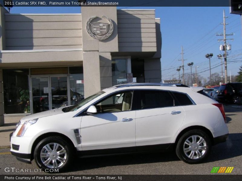Platinum Ice Tricoat / Shale/Brownstone 2011 Cadillac SRX FWD