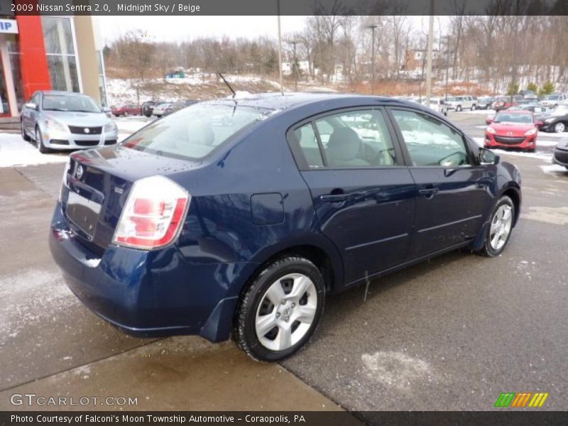 Midnight Sky / Beige 2009 Nissan Sentra 2.0