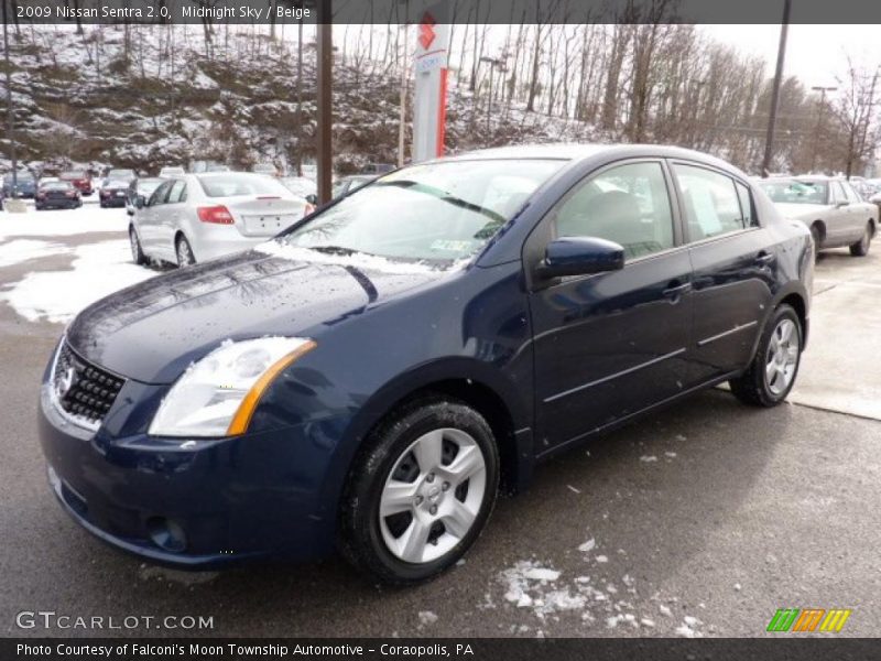 Midnight Sky / Beige 2009 Nissan Sentra 2.0