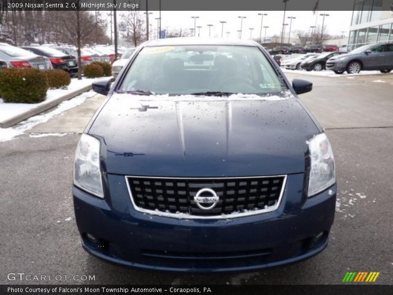 Midnight Sky / Beige 2009 Nissan Sentra 2.0