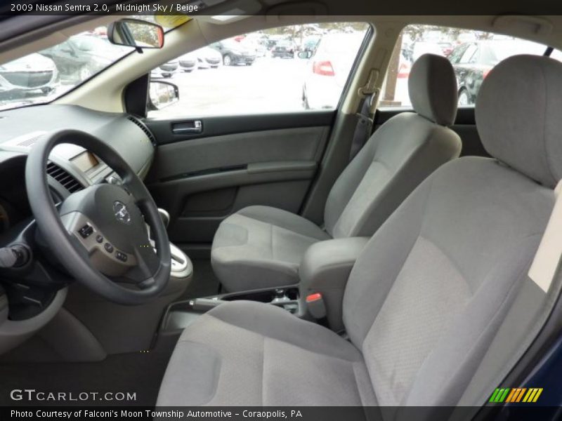 Midnight Sky / Beige 2009 Nissan Sentra 2.0