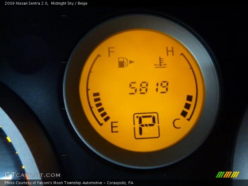Midnight Sky / Beige 2009 Nissan Sentra 2.0