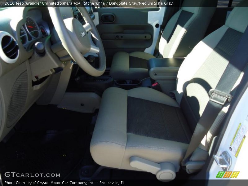 Stone White / Dark Slate Gray/Medium Slate Gray 2010 Jeep Wrangler Unlimited Sahara 4x4